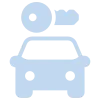 rental car icon blue
