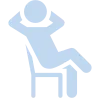 person relaxing icon